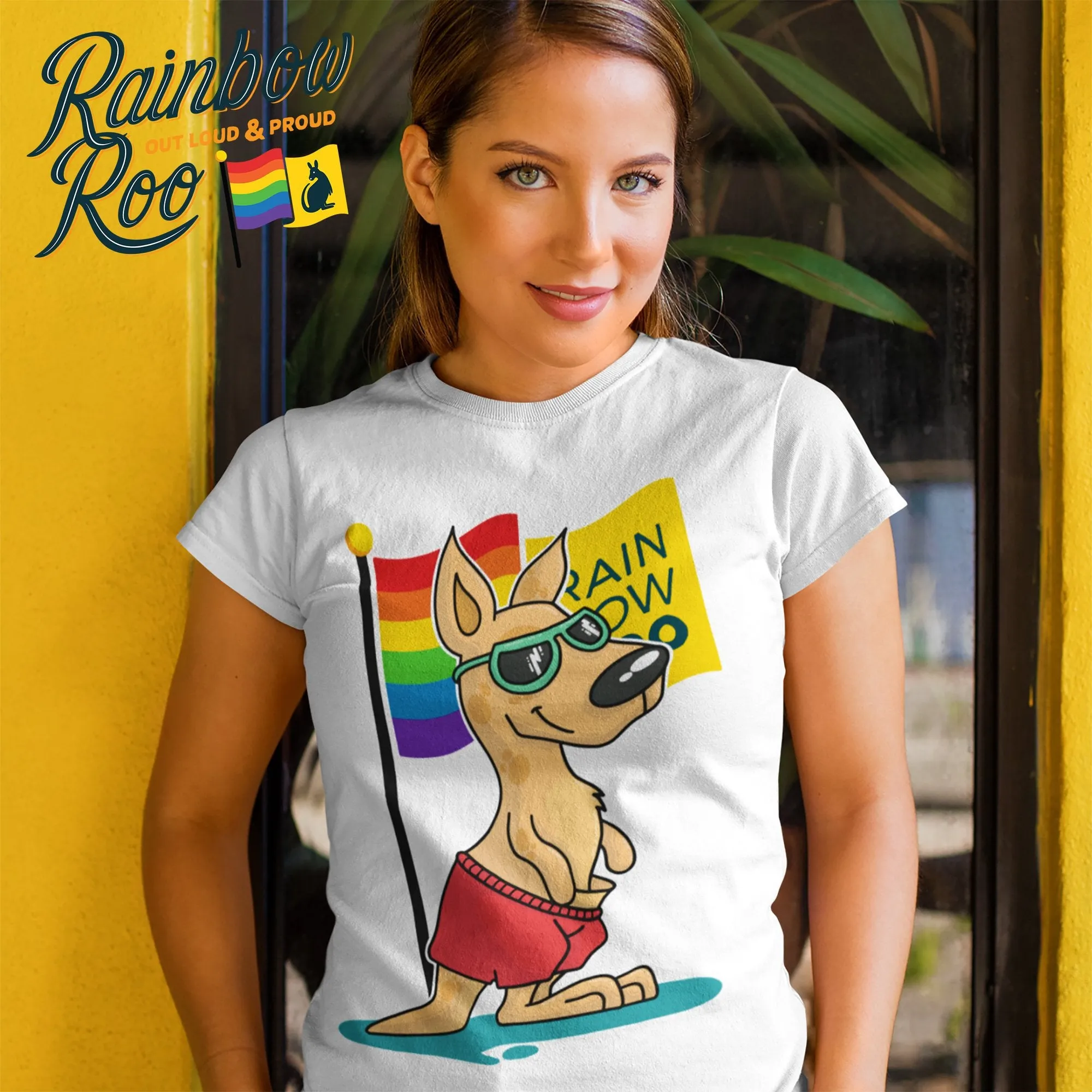 RainbowRoo Kangaroo Shirt Unisex Large Size 34