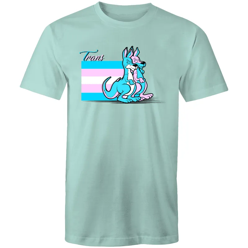 RainbowRoo Trans Kangaroo T-Shirt - Unisex in Vibrant Colors (T003)