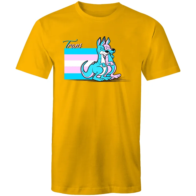 RainbowRoo Trans Kangaroo T-Shirt - Unisex in Vibrant Colors (T003)