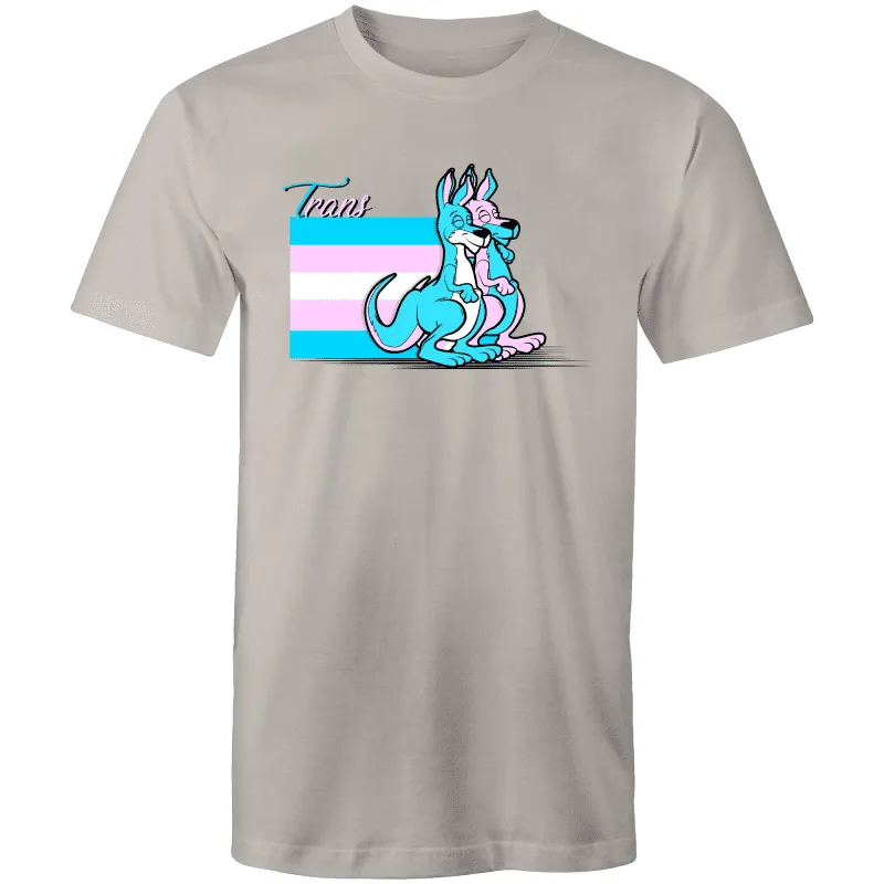 RainbowRoo Trans Kangaroo T-Shirt - Unisex in Vibrant Colors (T003)