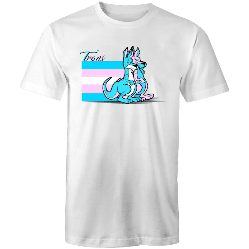 RainbowRoo Trans Kangaroo T-Shirt - Unisex in Vibrant Colors (T003)