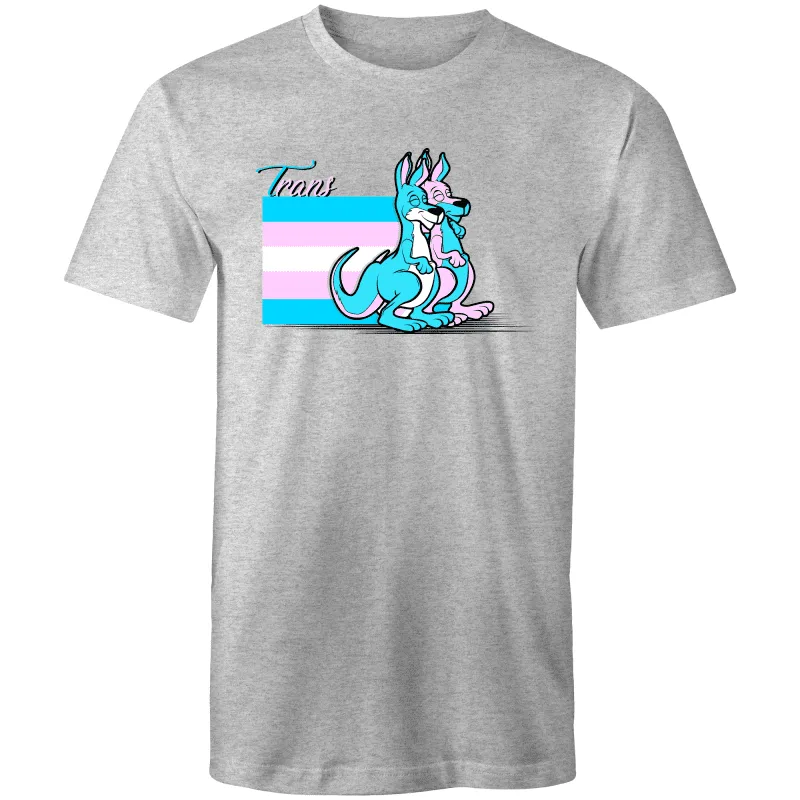 RainbowRoo Trans Kangaroo T-Shirt - Unisex in Vibrant Colors (T003)