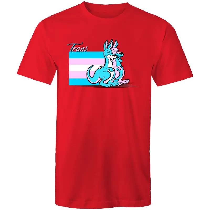 RainbowRoo Trans Kangaroo T-Shirt - Unisex in Vibrant Colors (T003)