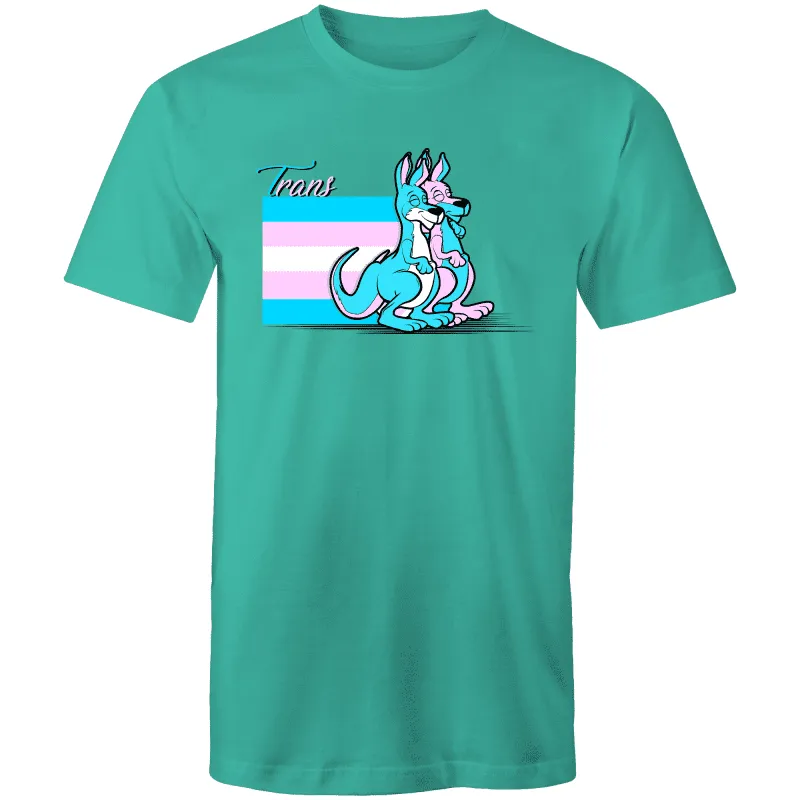 RainbowRoo Trans Kangaroo T-Shirt - Unisex in Vibrant Colors (T003)