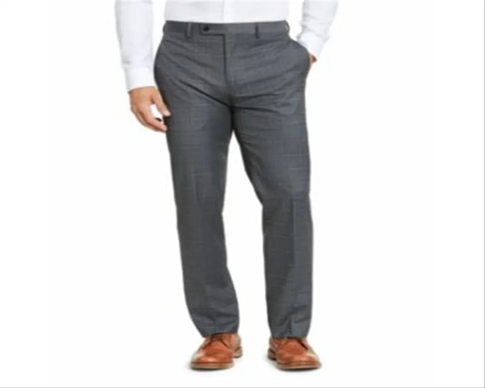 Ralph Lauren Men's Windowpane Dress Pants Gray - Classic Fit - Size 33X30