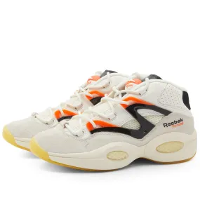 Reebok Question PumpChalk, Core Black & Pump Orange