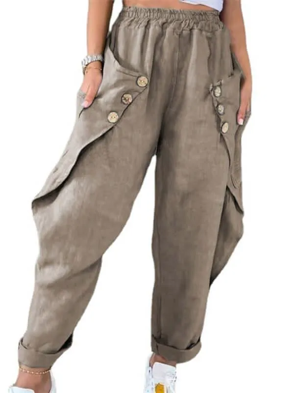 Relaxed Ladies Cargo Trousers