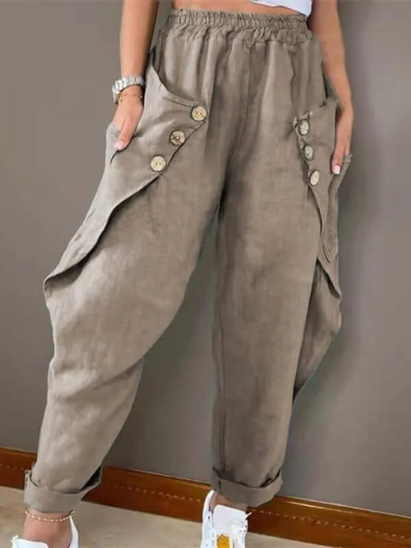 Relaxed Ladies Cargo Trousers