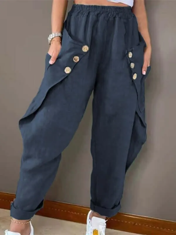 Relaxed Ladies Cargo Trousers