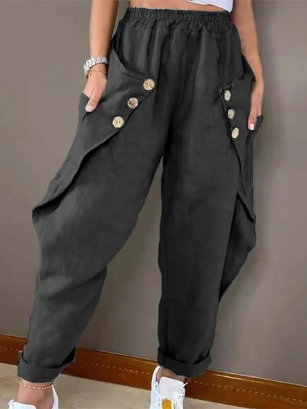 Relaxed Ladies Cargo Trousers