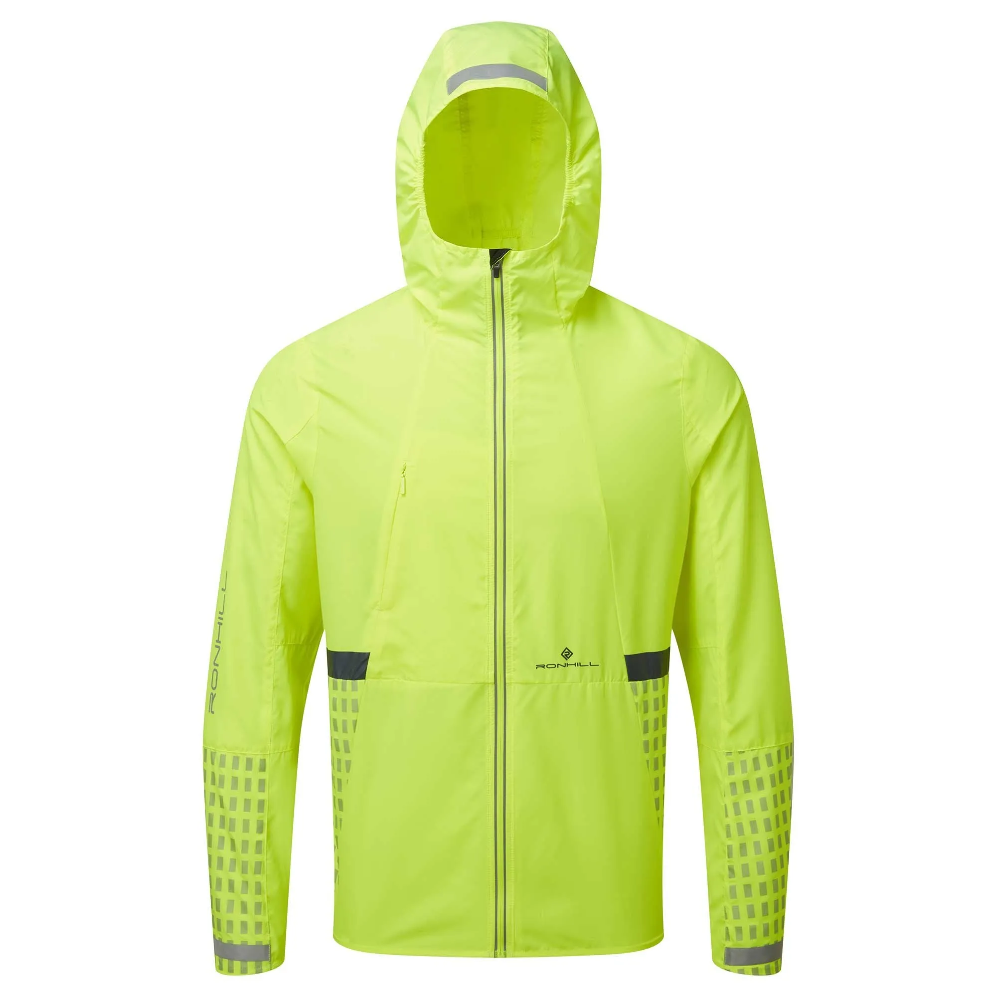 Ronhill Afterhours Men's Running Jacket Fluo Yellow/Charcoal/Reflect: Buy Now