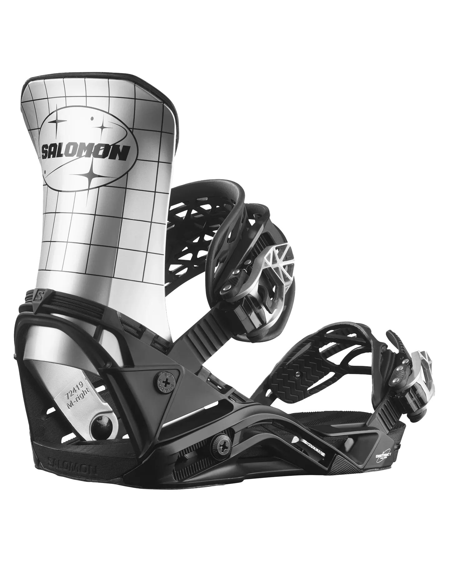 Salomon District Pro Snowboard Bindings - Chrome 2024 - Buy Now