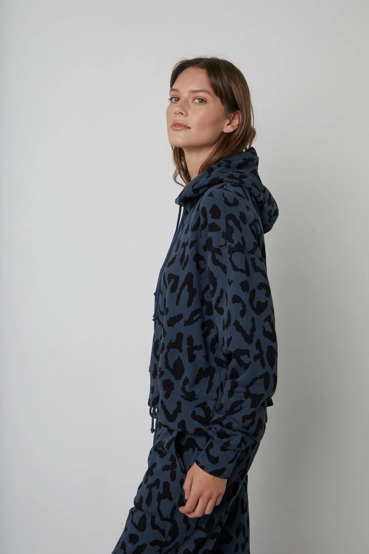 SAMMIE BENGAL FLEECE HOODIE IN SHADOW