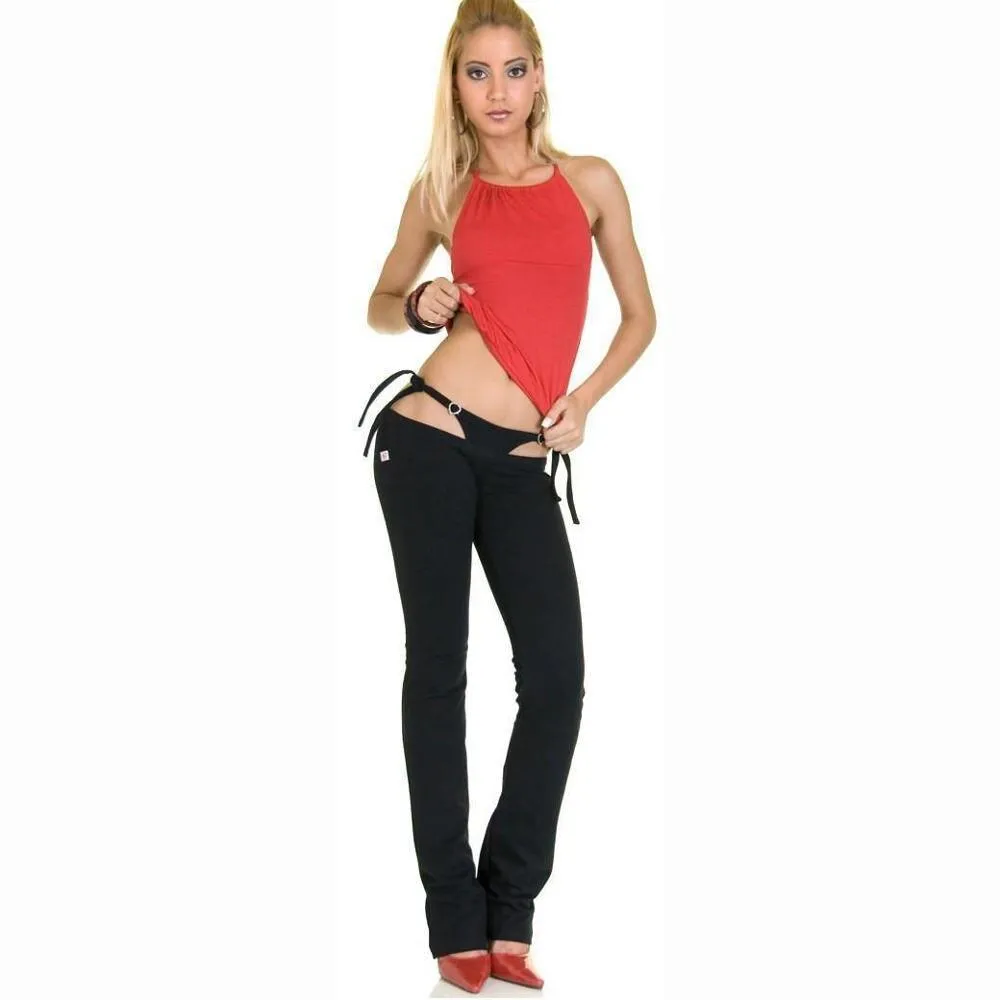 Slim Flare Pants G String Trousers Clubwear