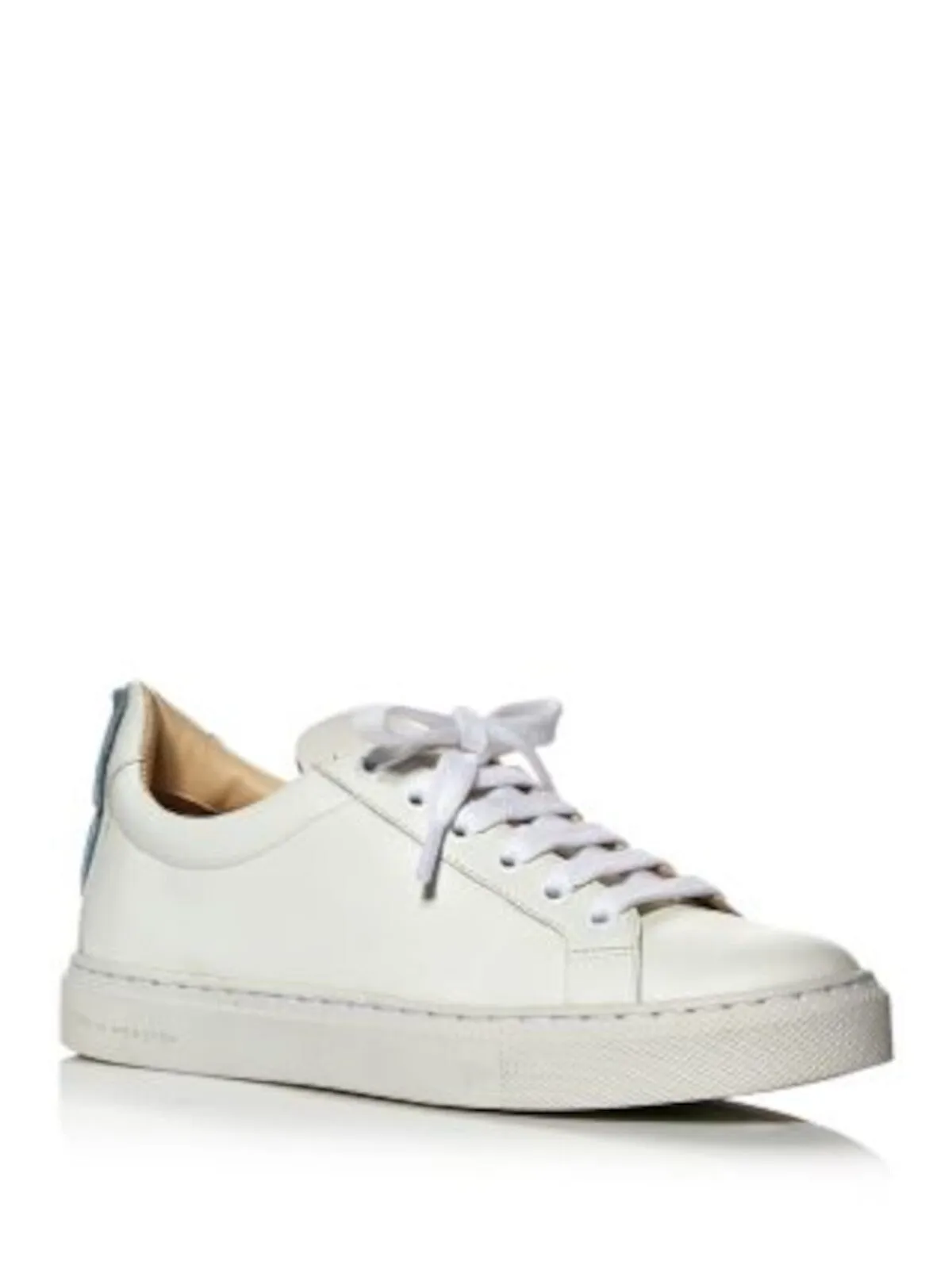 Sophia Webster white embroidered butterfly sneakers with platform and lace-up design.