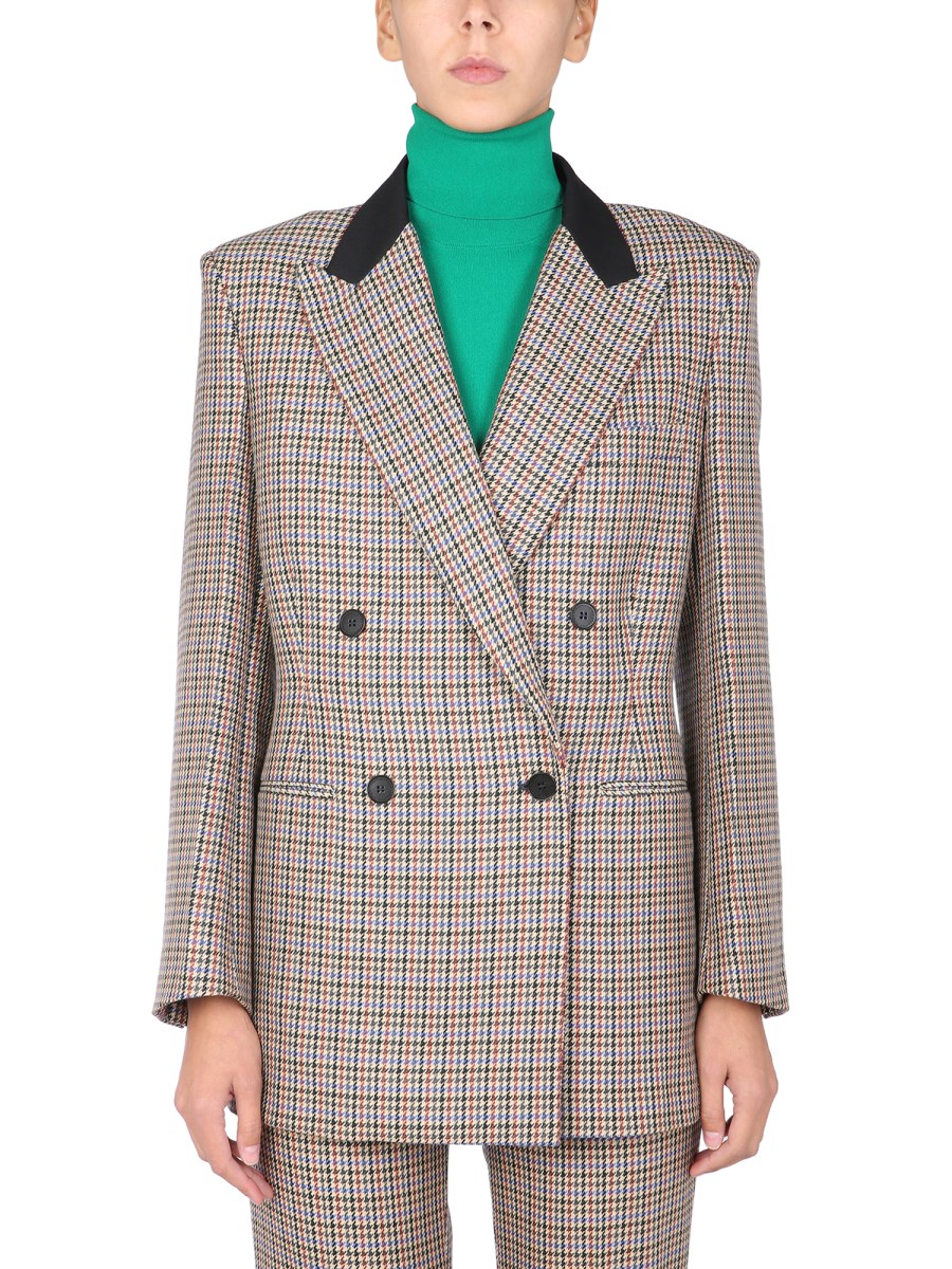 Stella McCartney Meya Wool Jacket - Pied de Poule Pattern