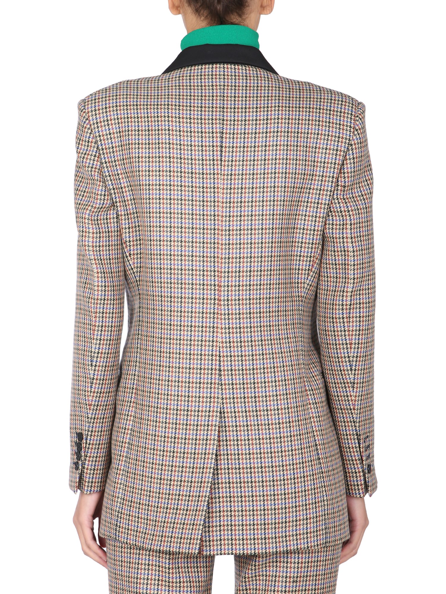 Stella McCartney Meya Wool Jacket - Pied de Poule Pattern