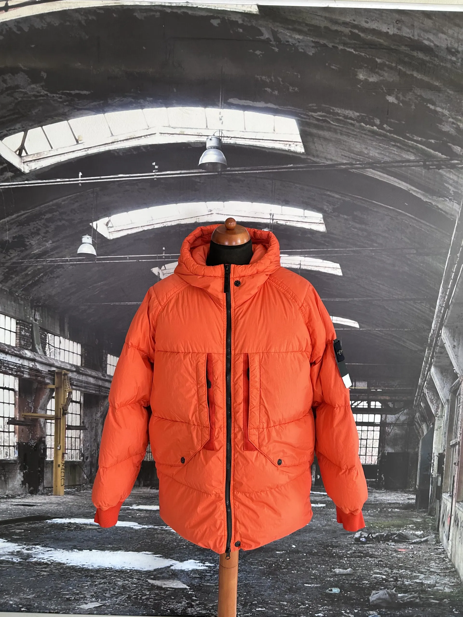 Stone Island Down Jacket - Garment Dyed Crinkle Reps R-NY Material