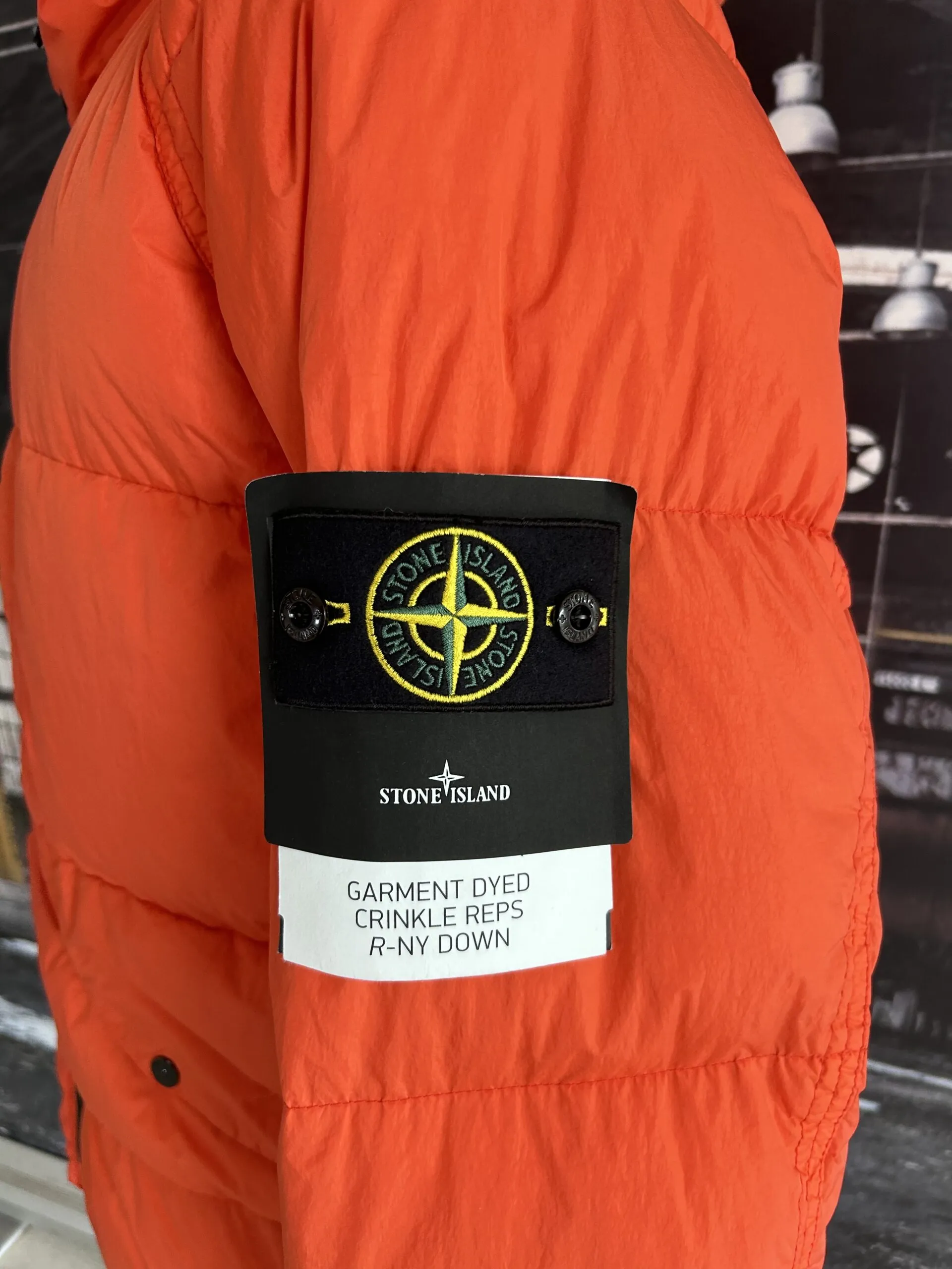 Stone Island Down Jacket - Garment Dyed Crinkle Reps R-NY Material