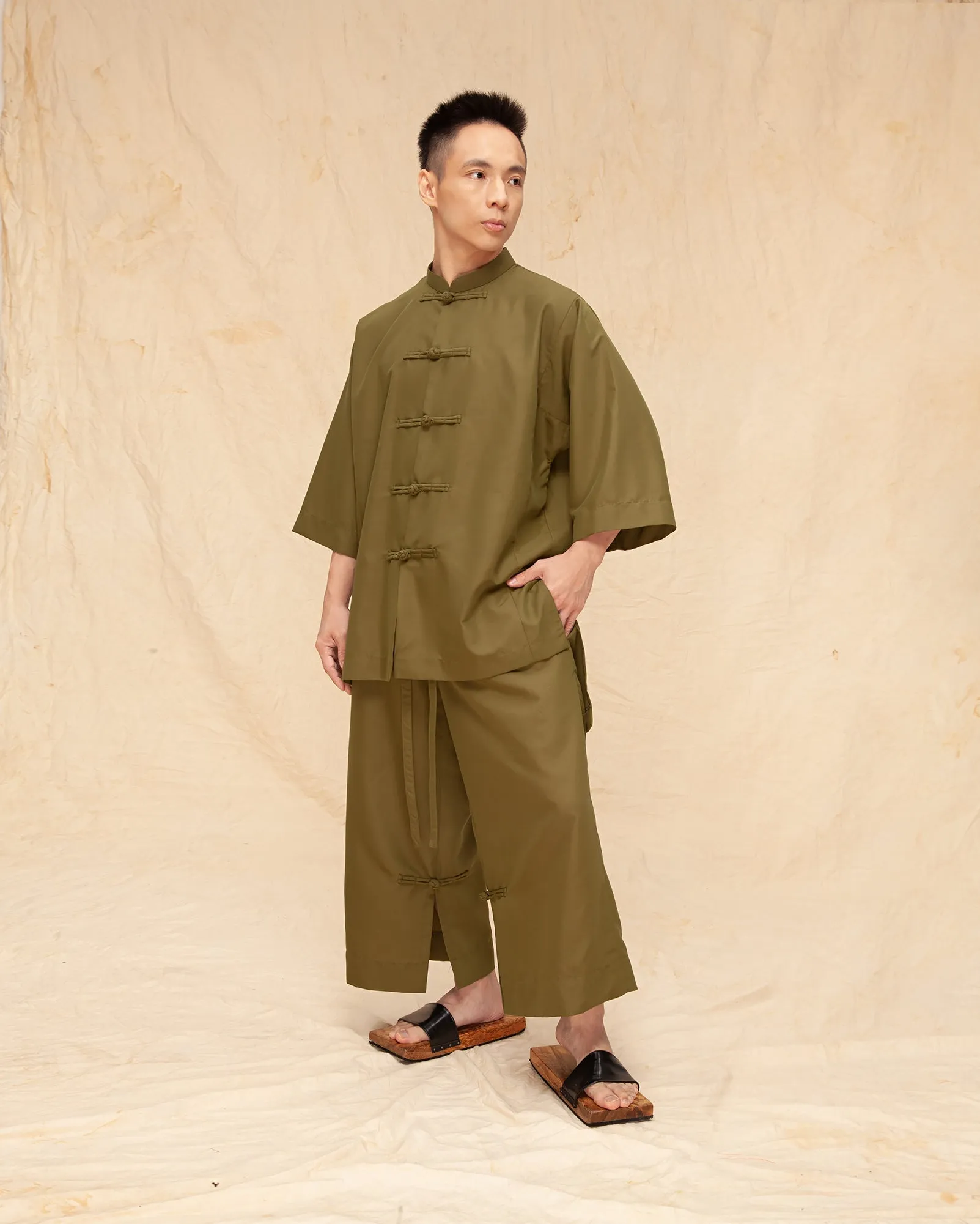 Straight Tang Suit (Olive)