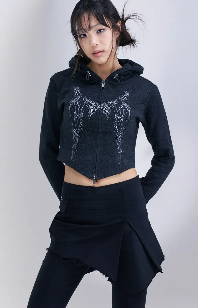 Street Style Logo Hoodies & Sweatshirts for Skin Hugging