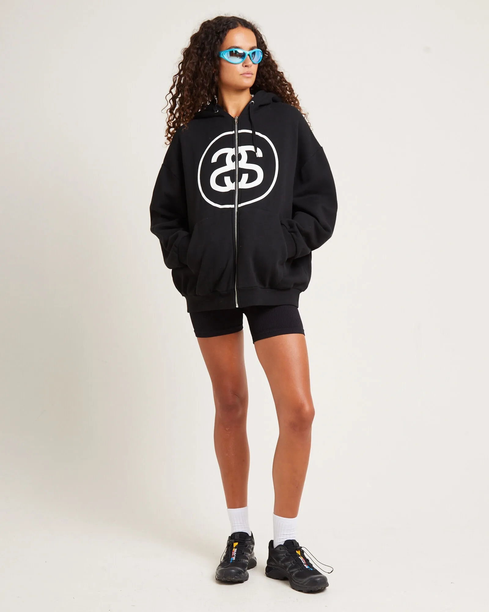 Stussy - Street Style Long Sleeve Logo Hoodies & Sweatshirts