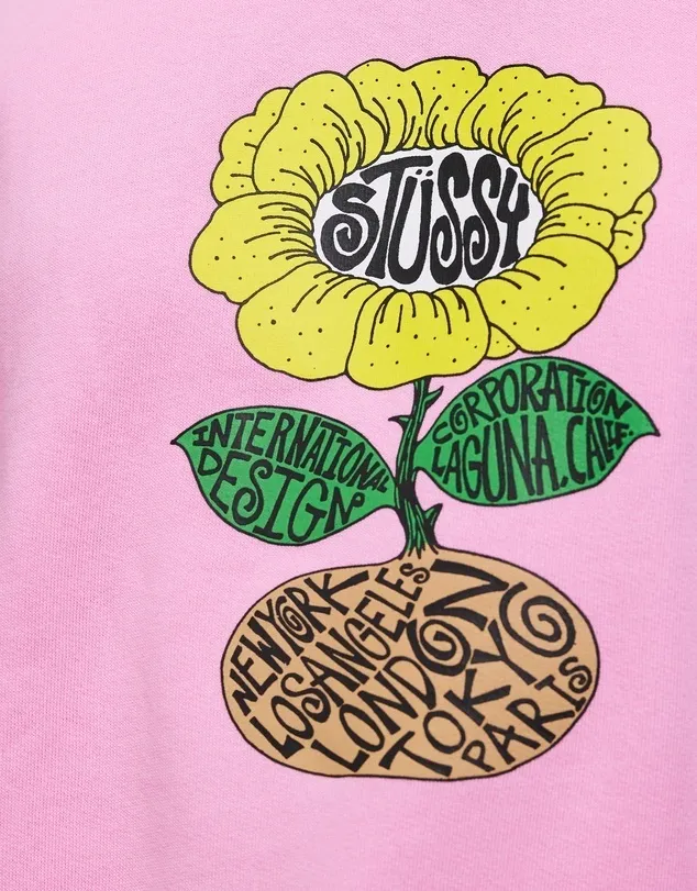 Stussy street style long sleeves cotton logo skater style.