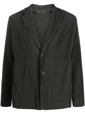 Tailored Pleated Blazer - Ebony Khaki