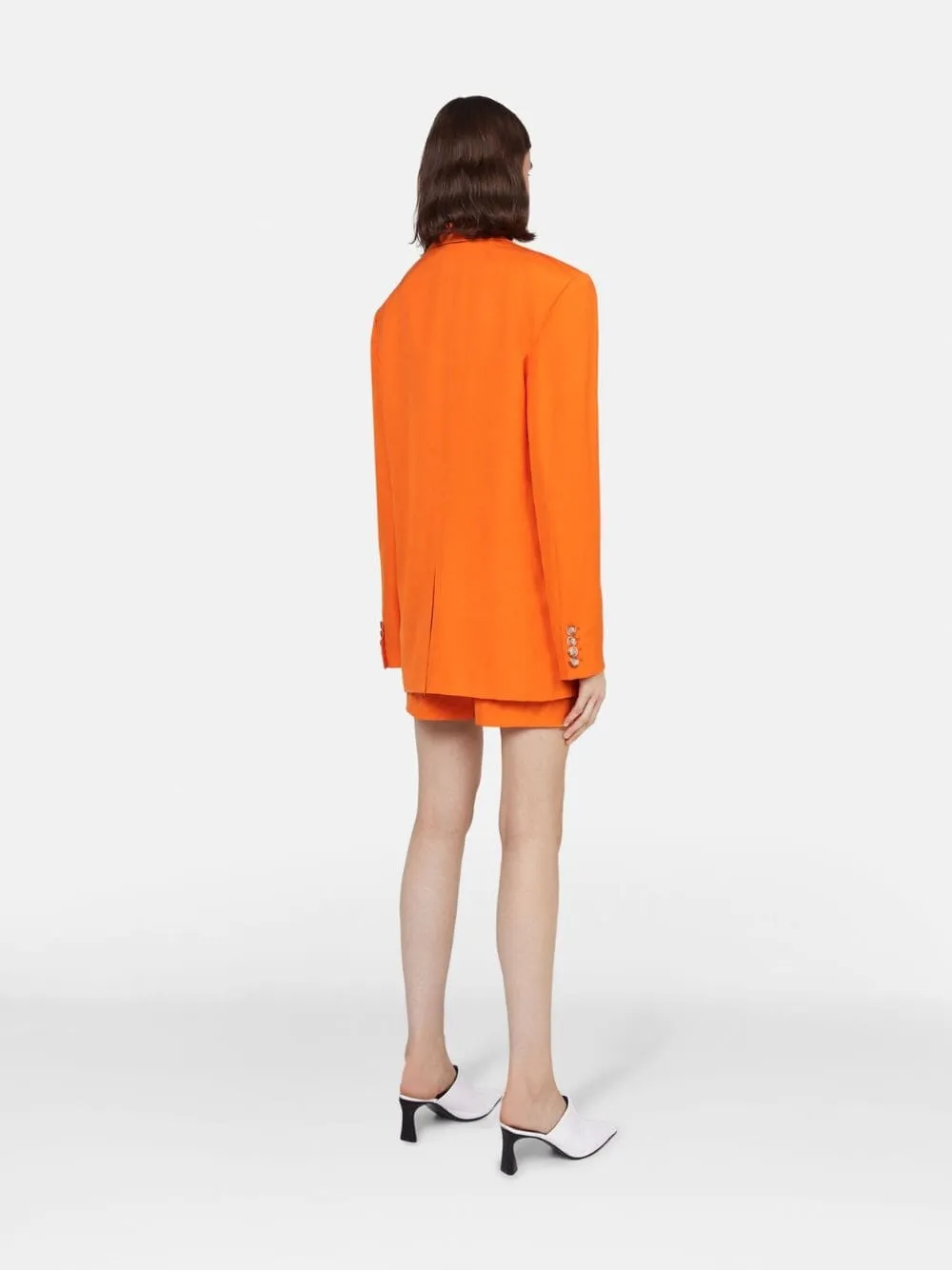 Tangerine Oversized Single-Breasted Blazer