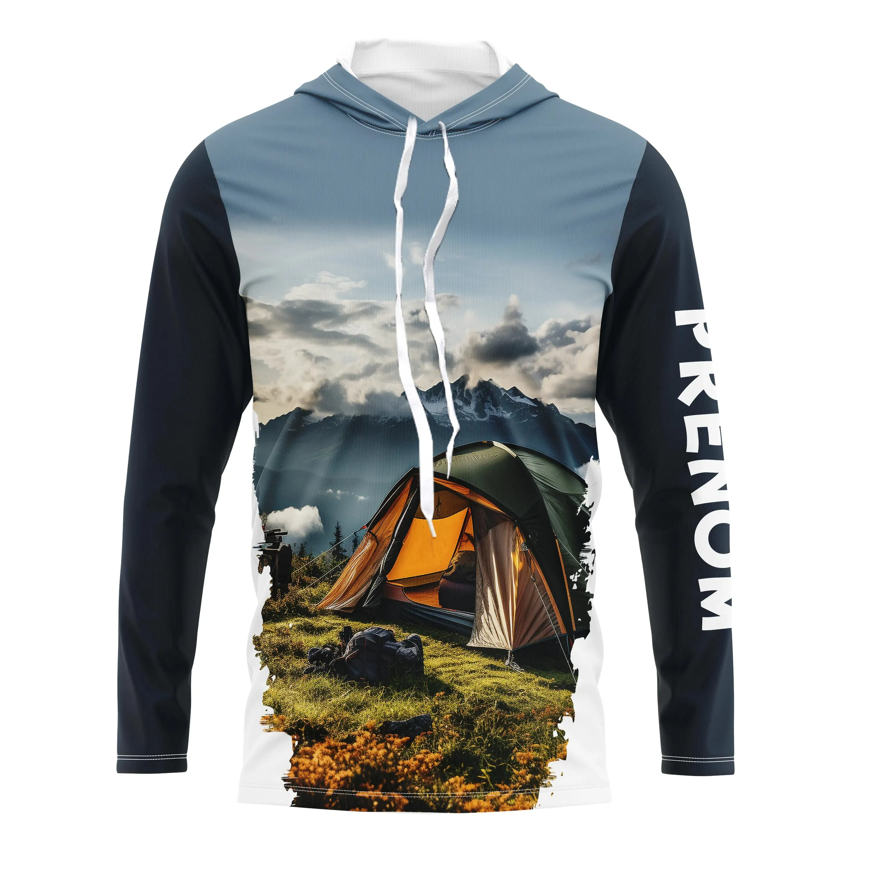 Tent and Mountain 3D Printed Camping T-Shirt - CT20022463