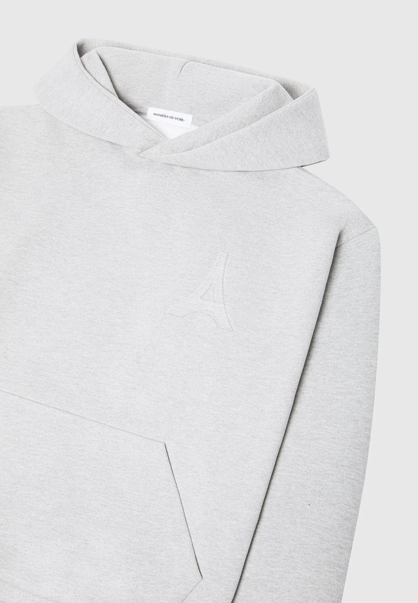 ternel Eiffel Embossed Hoodie - Grey