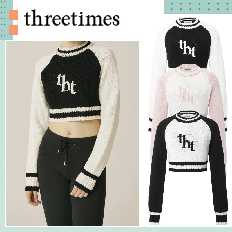 threetimes | Long Sleeve Logo Hoodies & Sweatshirts - Street Style