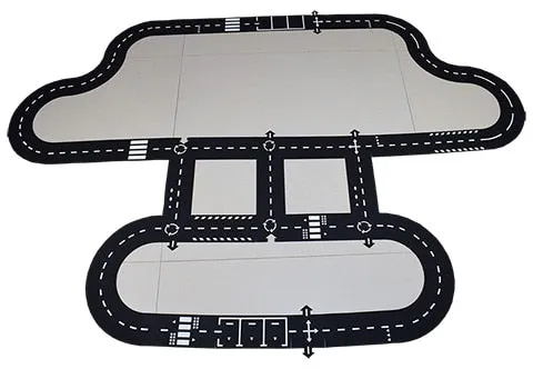 Toy car set motorway PVC roadway traffic for children