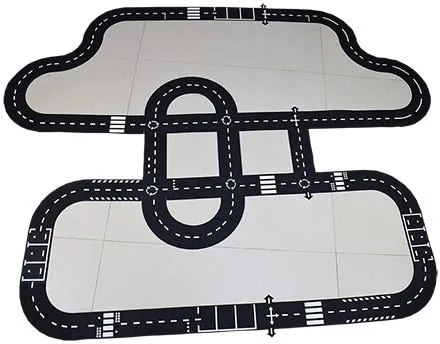 Toy car set motorway PVC roadway traffic for children