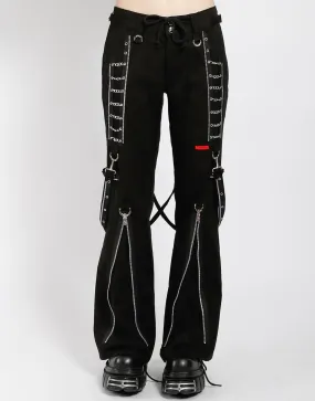 Tripp Black Pants with Multiple Chains