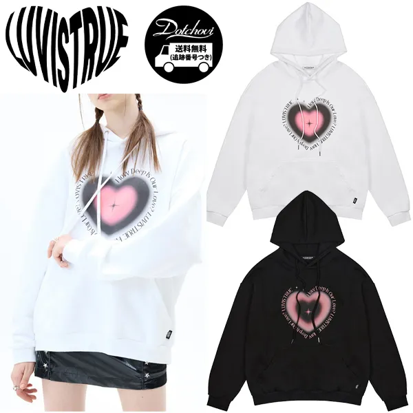 True Love | Cotton Long Sleeve Hoodies & Sweatshirts with Medium Logo