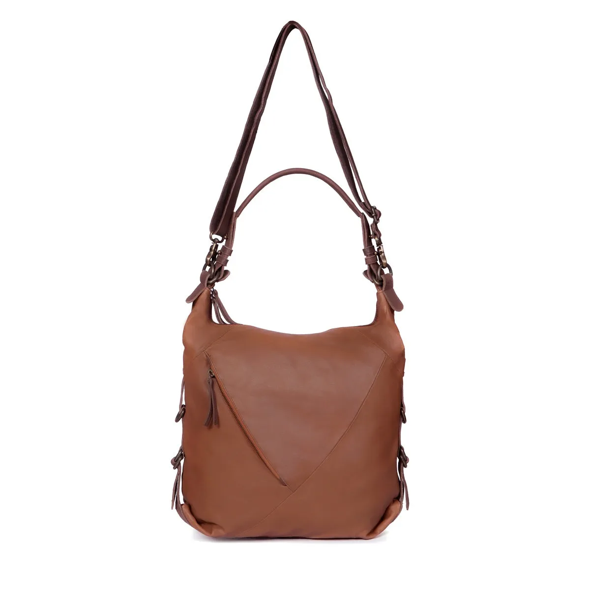 Unique Look Tan Genuine Leather Ladies Tote Bag