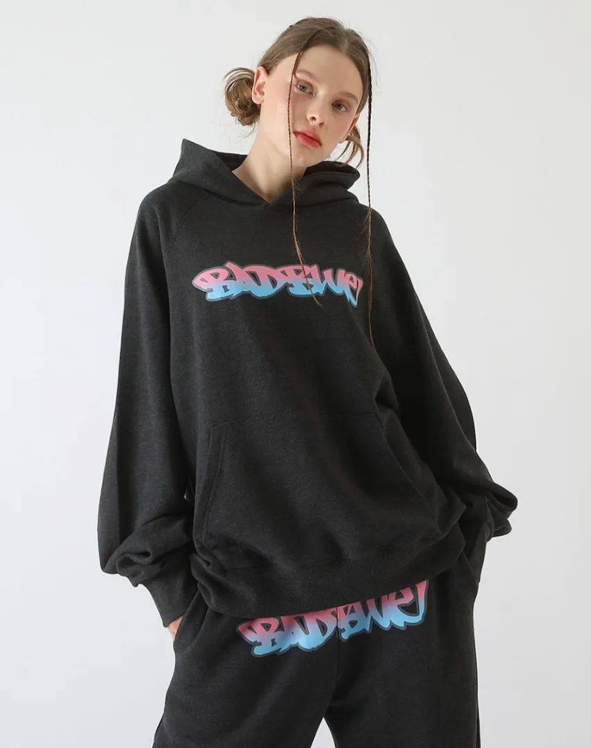 Unisex Street Style Logo Hoodies & Sweatshirts - Bad Blue