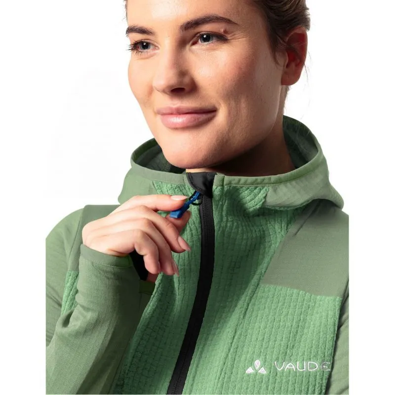 Vaude Women's Monviso Hooded Grid Fleece Jacket - Felpa in Pile