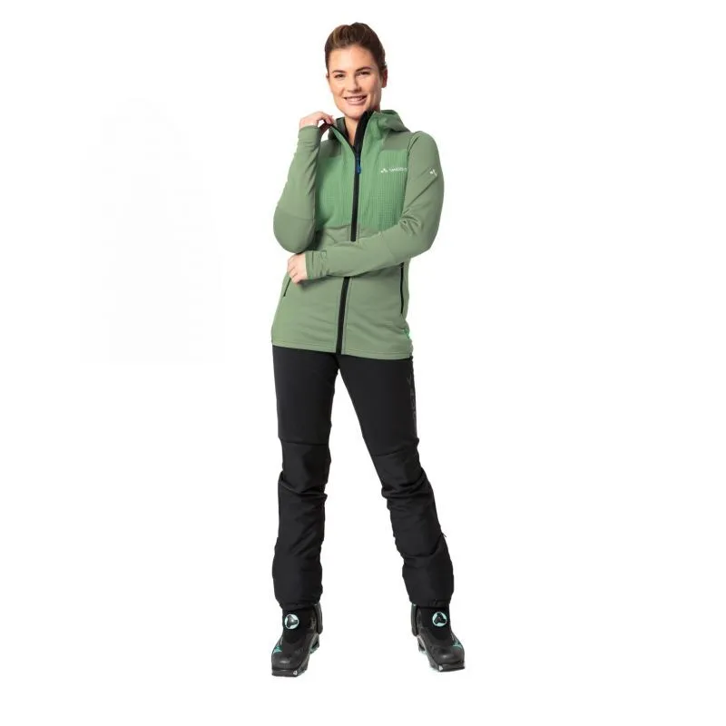 Vaude Women's Monviso Hooded Grid Fleece Jacket - Felpa in Pile