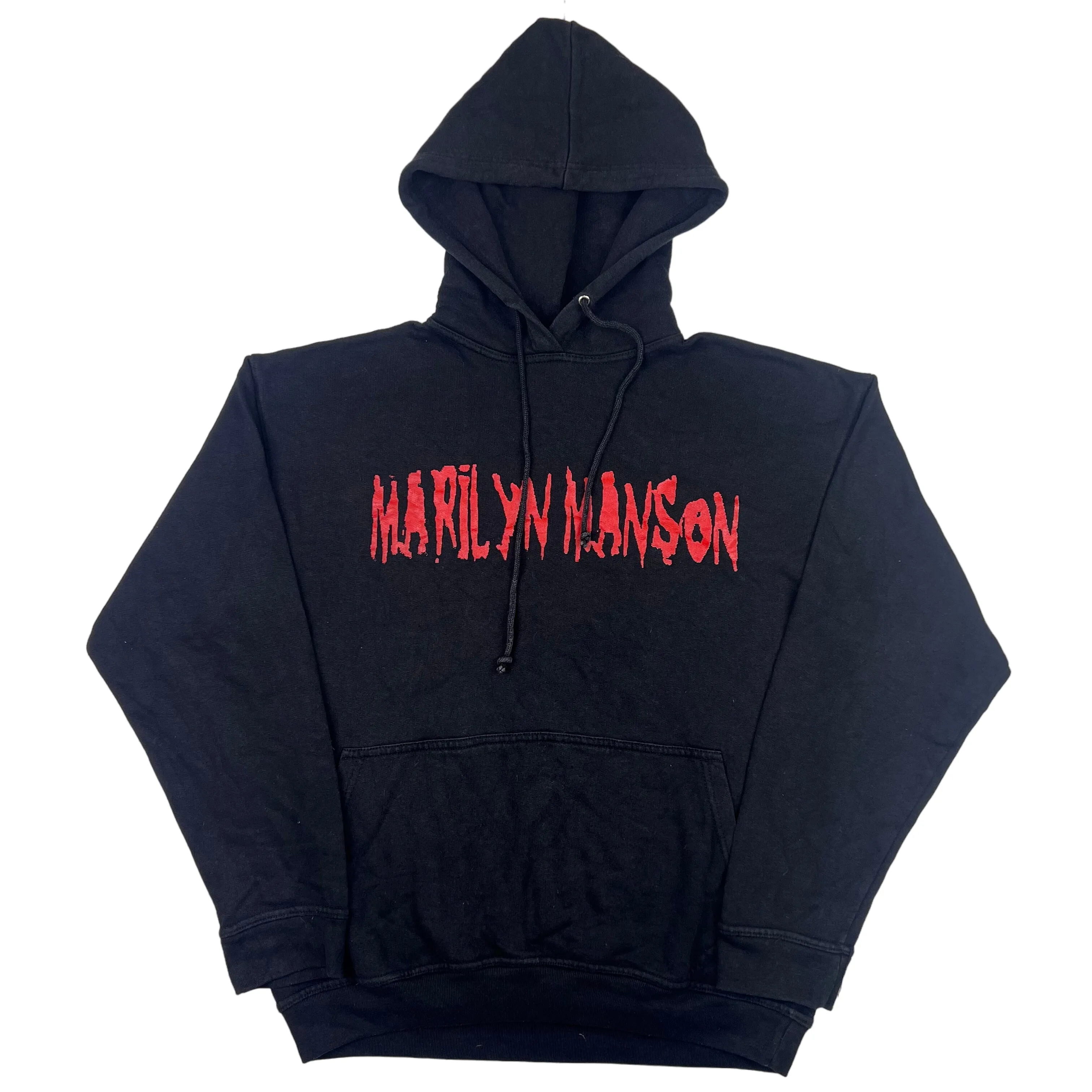 Vintage 1996 Marilyn Manson Antichrist Superstar Graphic Hoodie Black Rare