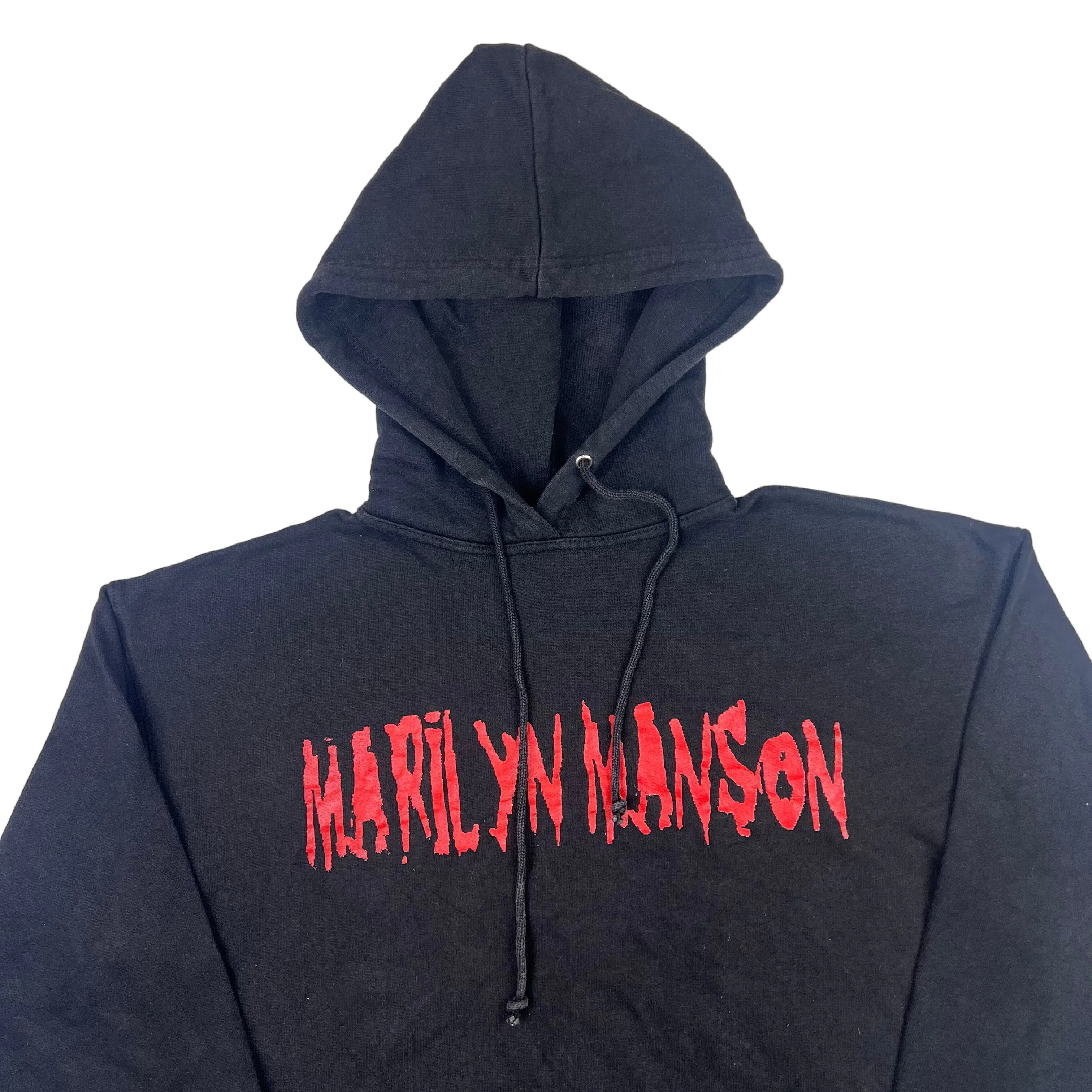 Vintage 1996 Marilyn Manson Antichrist Superstar Graphic Hoodie Black Rare