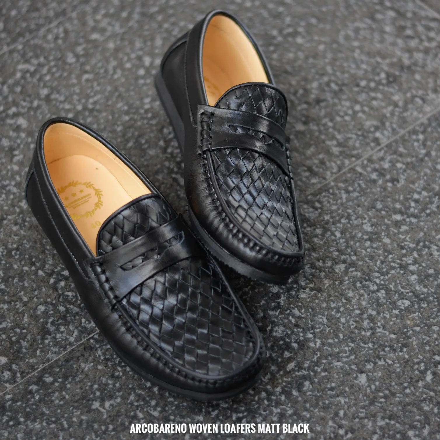 W823 Classic Penny Woven Loafer in Matte Black