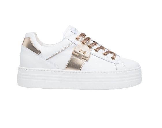 white leather sneakers Nerogiardini women's I308413D/707