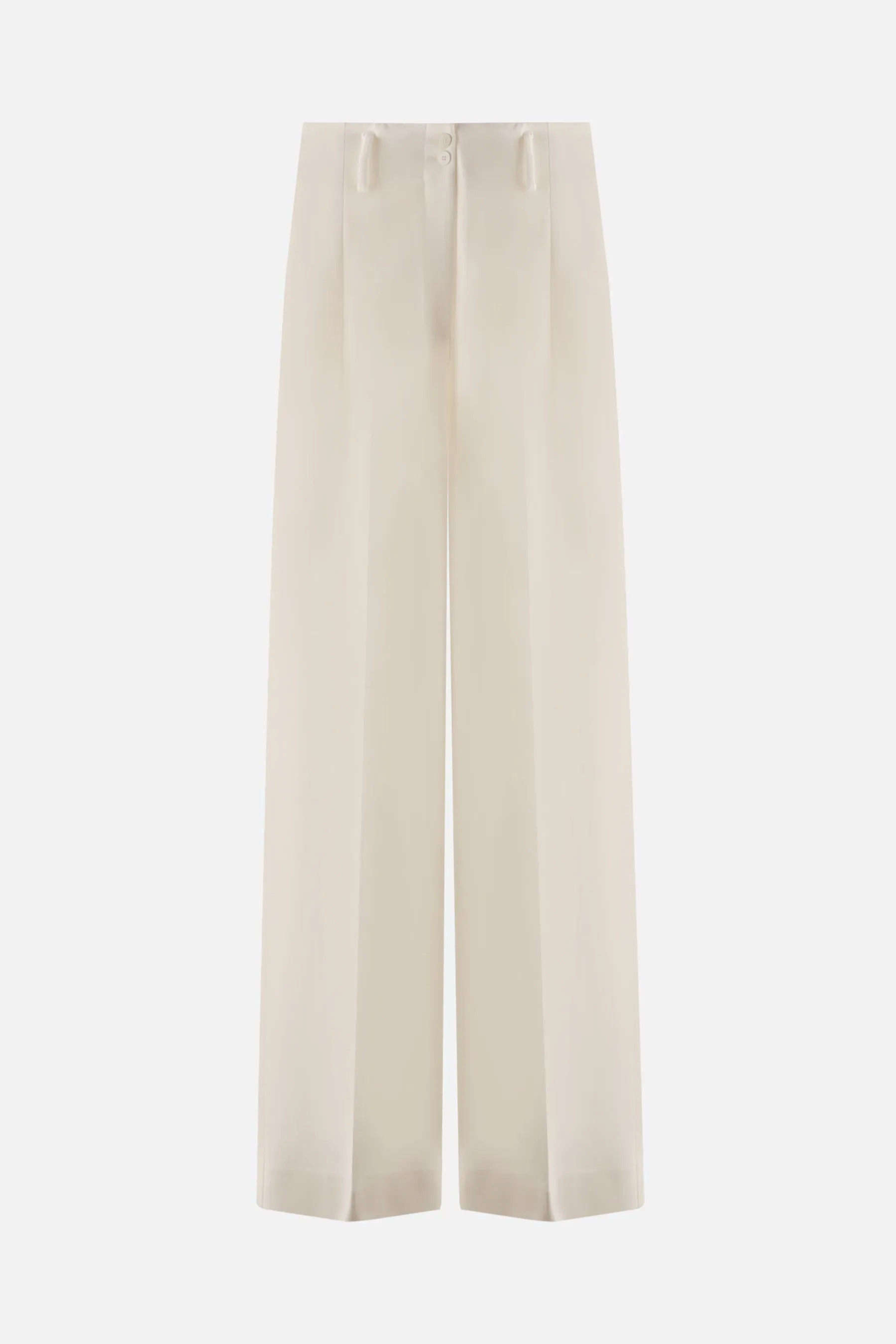 wide-leg wool pants