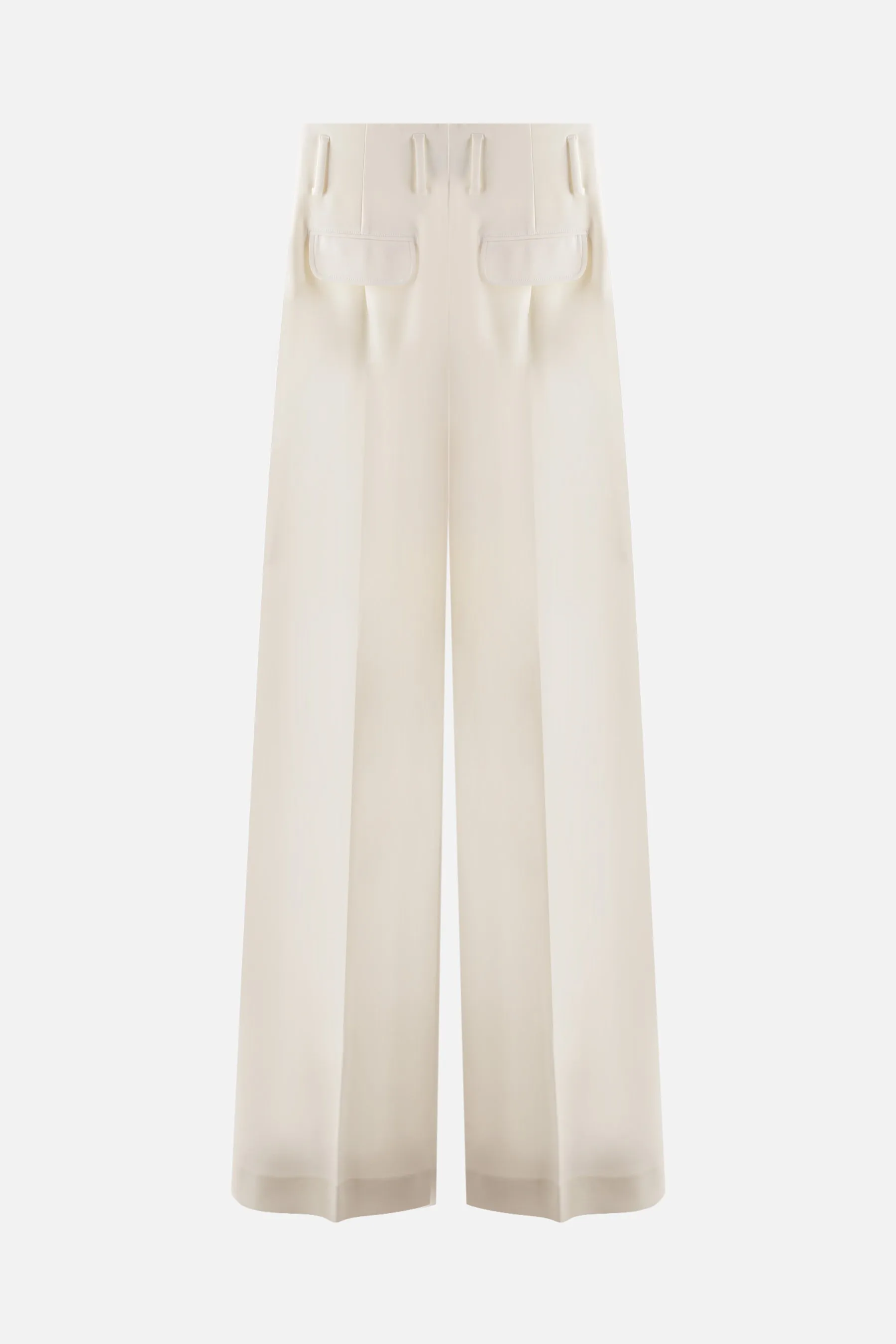 wide-leg wool pants