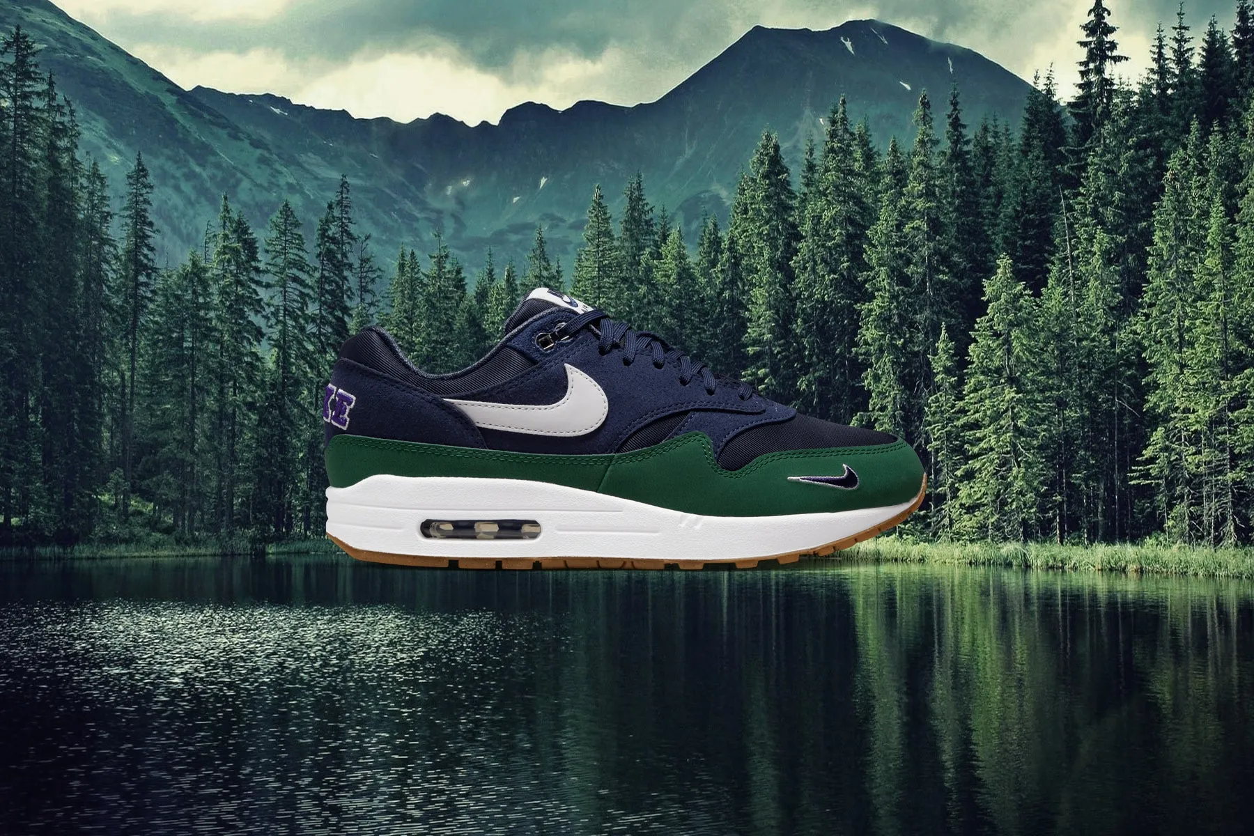 Women's Air Max 1 '87 - Obsidian/White/Midnight Navy: Women's Air Max 1 '87 sneakers in Obsidian, White, and Midnight Navy color