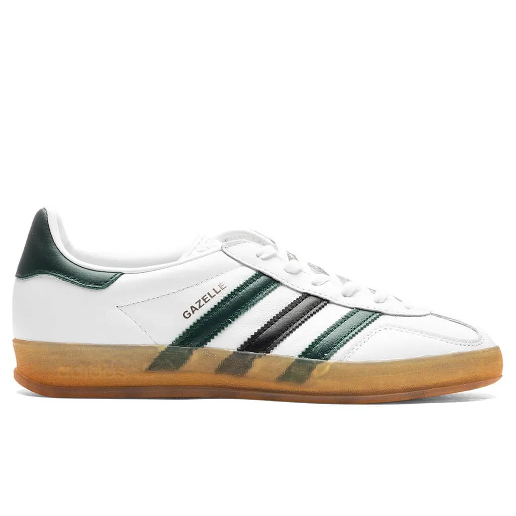 Women's Gazelle Indoor - White/Collegiate Green/Core Black - Adidas