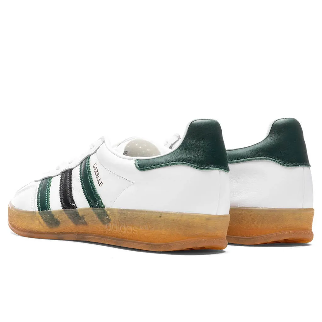 Women's Gazelle Indoor - White/Collegiate Green/Core Black - Adidas