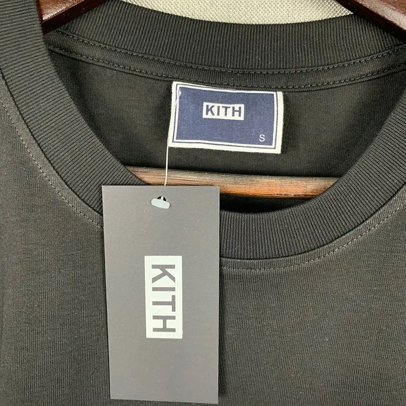 Xituodai Kith Box Logo T-shirt Casual Men Women 1:1 Best Quality Kith T Shirt Floral Print 2021 Summer Daily Men Tops